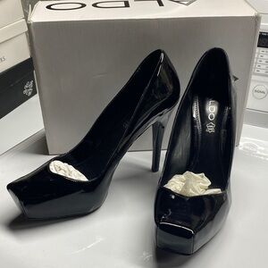 ALDO leather Glossy Black High Heels